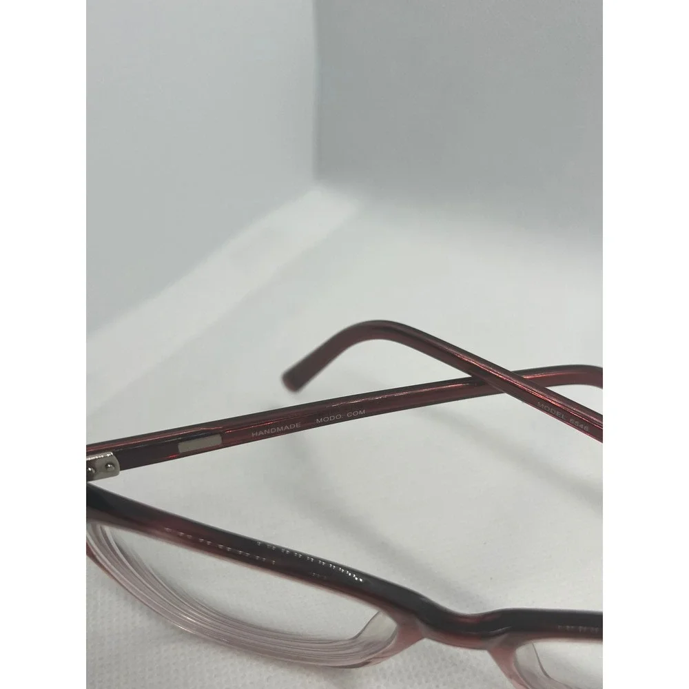 MODO BERGT Model 6546 Handmade‎ Burgundy Pink Cat Eye Eyeglasses Frames Women